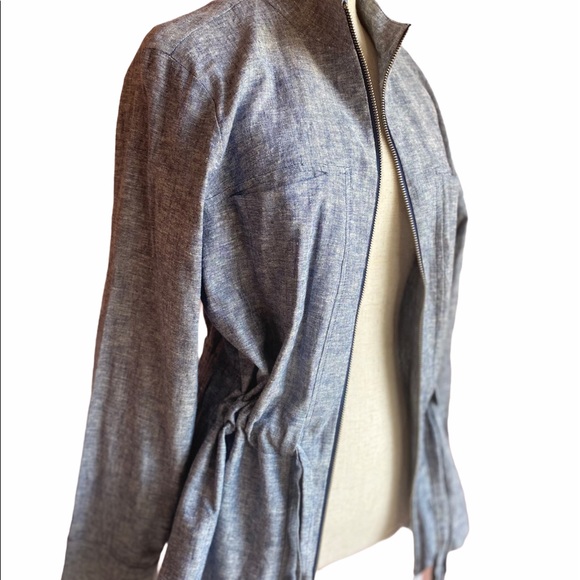 Calvin Klein Linen Zip Jacket NWT - Picture 4 of 9